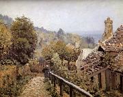 Alfred Sisley Sentier de la Mi-cote,Louveciennes oil painting reproduction